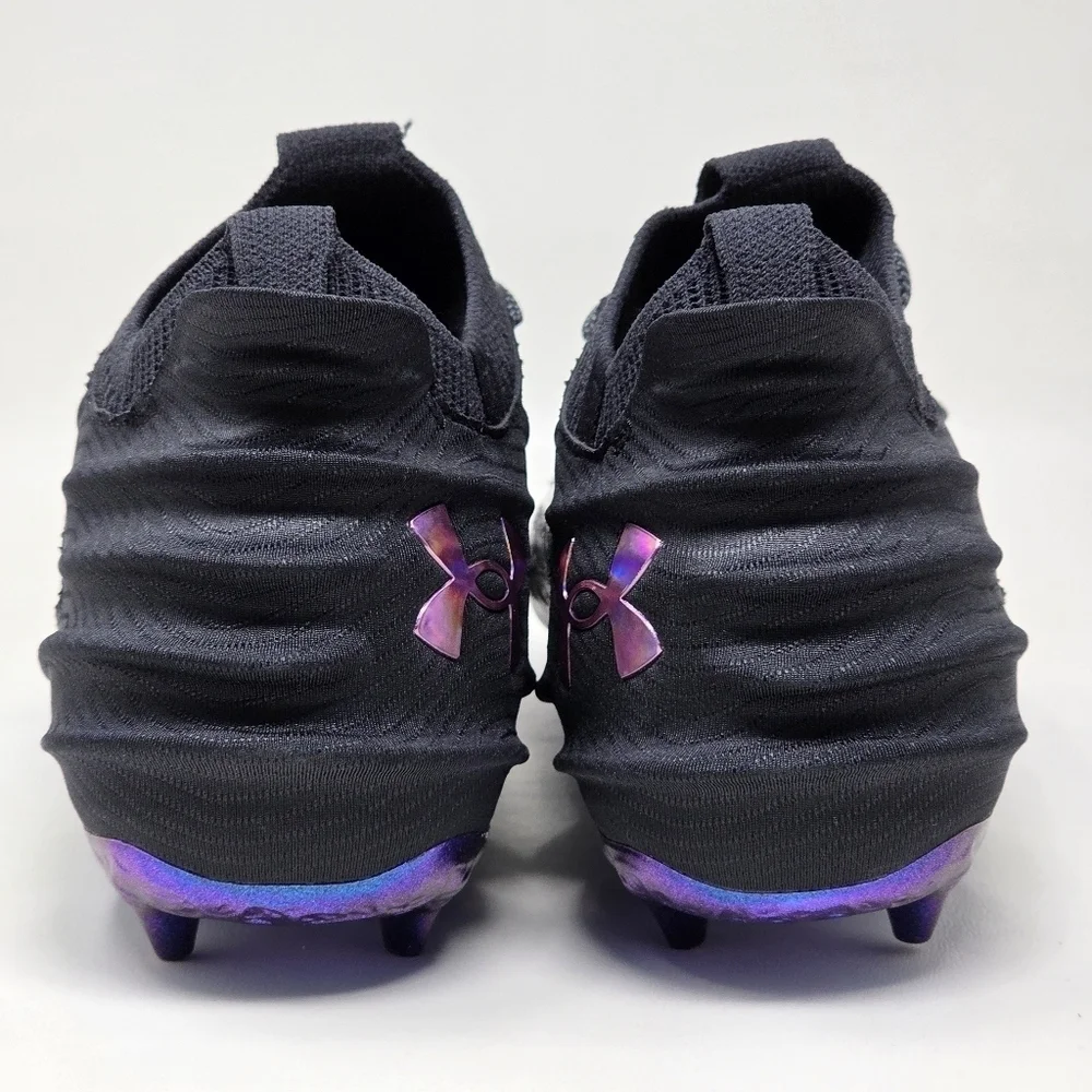 Under Armour Football Cleats Men Sz 14 Blur Smoke 2.0 Vibranium Justin Jefferson